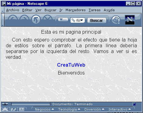 Vista Previa con Netscape 6