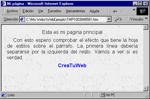 Vista Previa con Internet Explorer