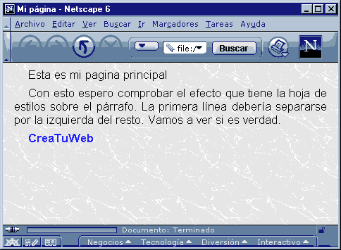 Vista Previa con Netscape